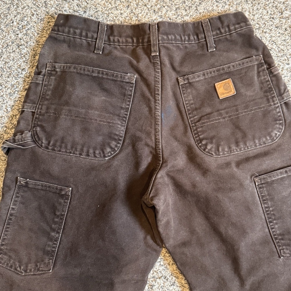 Vintage Carhartt B194 DKB Quilt-Lined Double Knee Duck Canvas Work Pants 32x32 - Picture 7 of 12